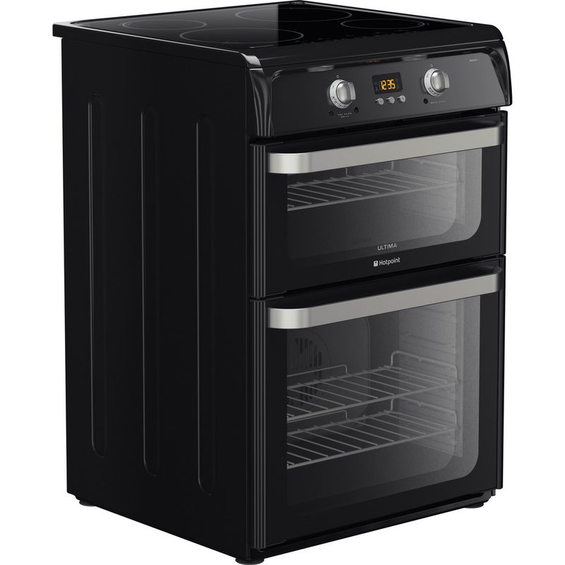 Hotpoint-Double-Cooker-HUI612-K-Black-A-Vitroceramic-Perspective