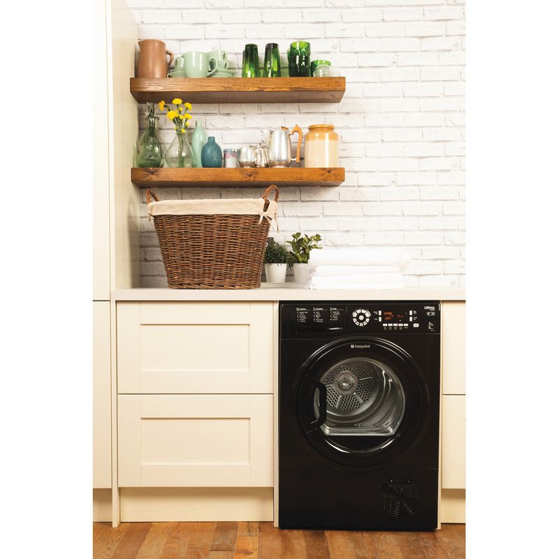 Hotpoint-Dryer-SUTCD-97B-6KM--UK--Black-Lifestyle-frontal