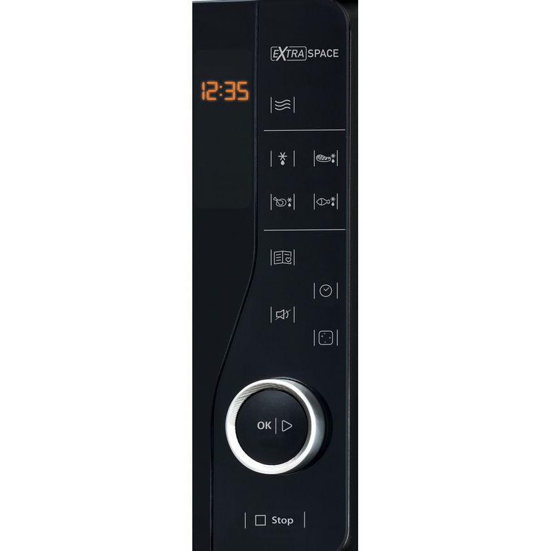 Hotpoint-Microwave-Freestanding-MWH-2621-MB-Black-Electronic-25-Microwave-only-800-Control-panel