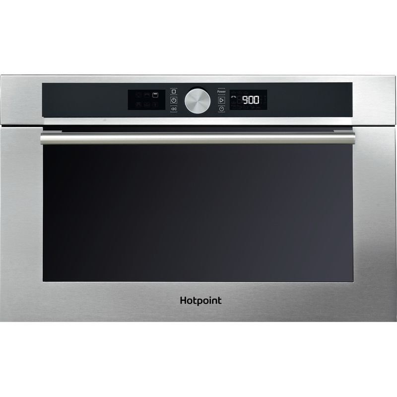 Hotpoint Microwave Built-in MD 454 IX H Stainless steel Electronic 31 MW+Grill function 1000 Frontal