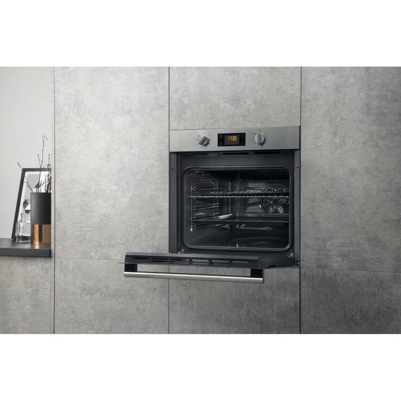 Hotpoint OVEN Built-in SA4 544 H IX Electric A Lifestyle perspective open