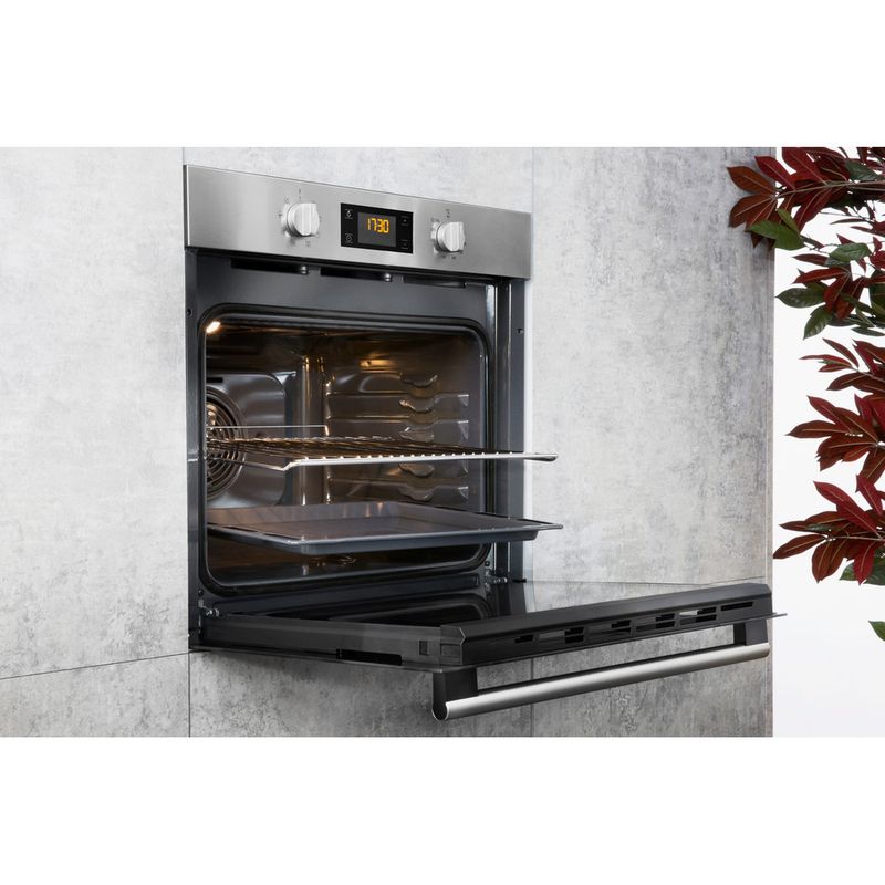 Hotpoint OVEN Built-in SA2 844 H IX Electric A+ Lifestyle perspective open