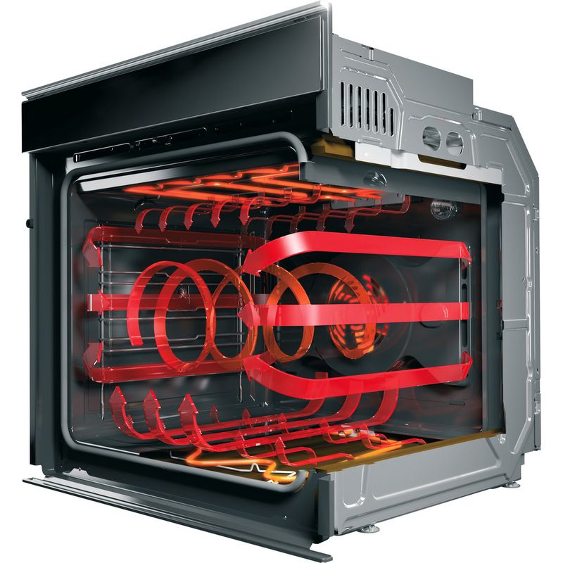 Hotpoint OVEN Built-in SA2 840 P IX Electric A+ Perspective open