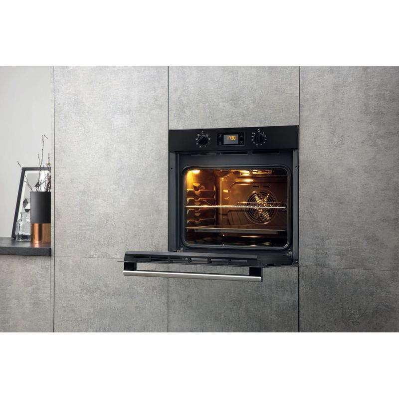 Hotpoint OVEN Built-in SA2 540 H BL Electric A Lifestyle perspective open