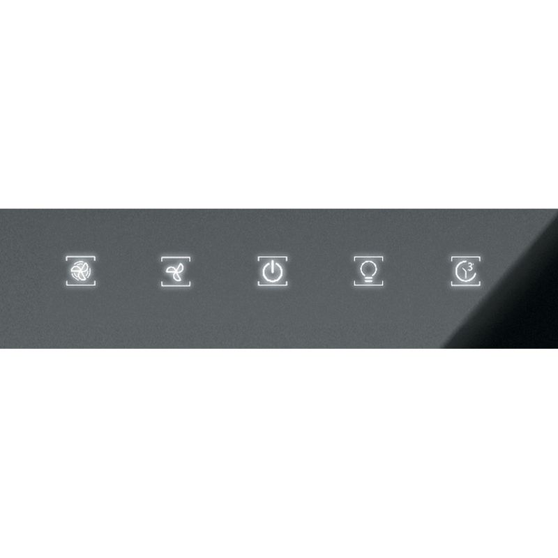 Hotpoint HOOD Built-in PHVP 8.7F LT K Black Wall-mounted Electronic Control panel