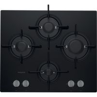 Hotpoint Gas on Glass Hob - Black - 60cm - FTGHG 641 D/H(BK)