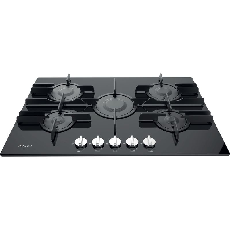 Hotpoint HOB FTGHG 751 D/H(BK) Black GAS Frontal top down