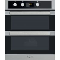 Hotpoint Class 5 Built-Under Electric Fan Double Oven - Stainless Steel - A Rated - DKU5 541 J C IX