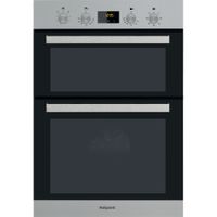 Hotpoint Class 3 MultiFunction Built-in Electric Fan Double Oven - Stainless Steel - A Rated - DKD3 841 IX