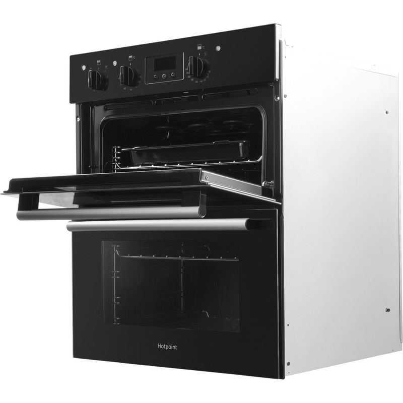 Hotpoint-Double-oven-DU2-540-BL-Black-A-Perspective-open