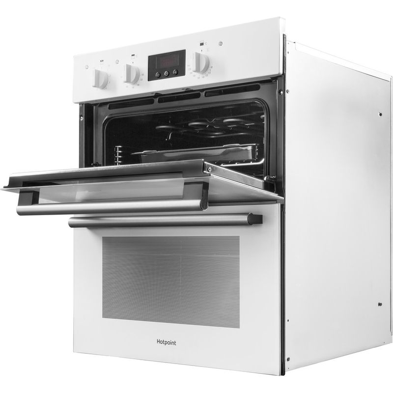 Hotpoint Double oven DU2 540 WH White A Perspective open