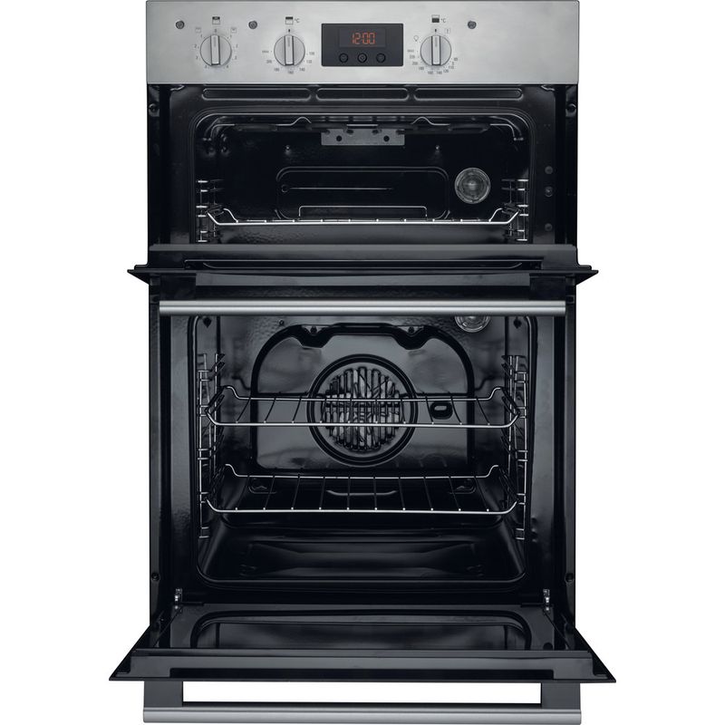 Hotpoint-Double-oven-DD2-540-IX-Inox-A-Frontal-open