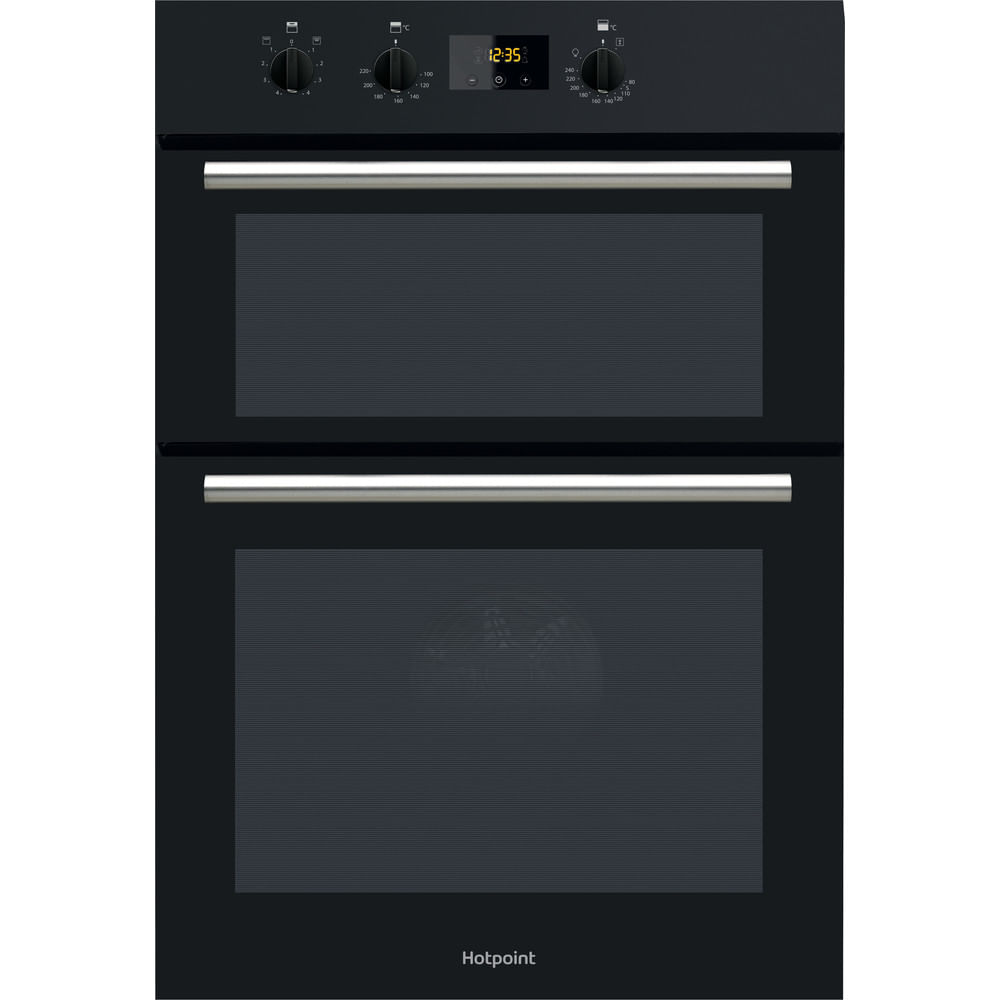 Hotpoint Class 2 Built-in Electric Fan Double Oven - Black