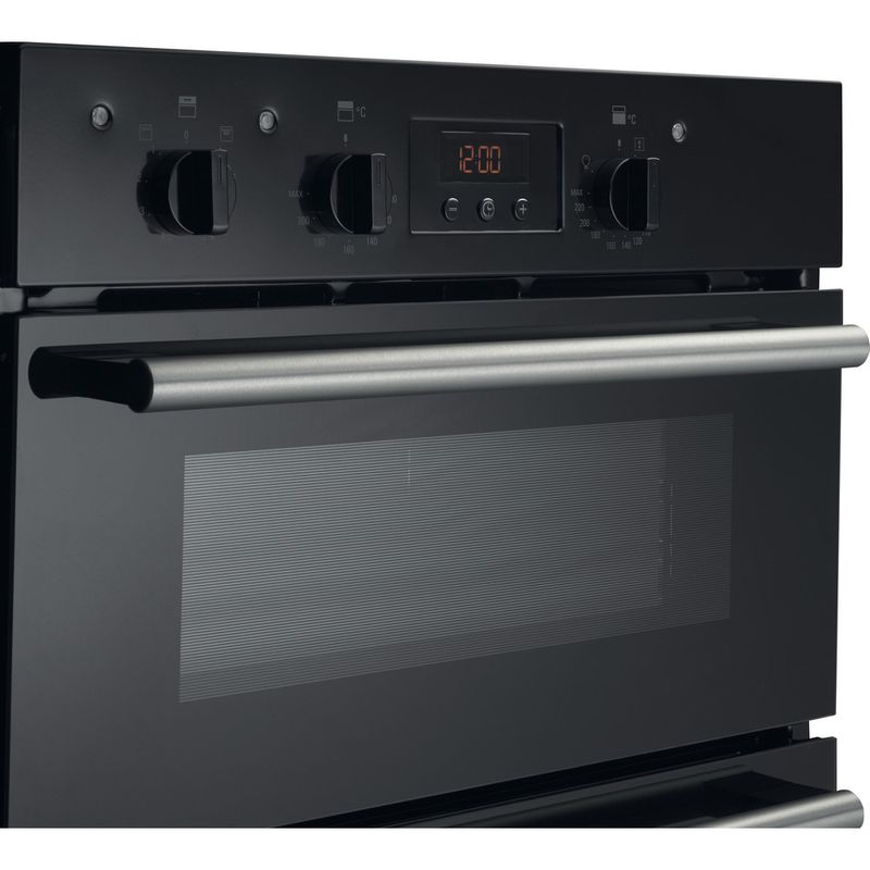 Hotpoint-Double-oven-DD2-540-BL-Black-A-Perspective
