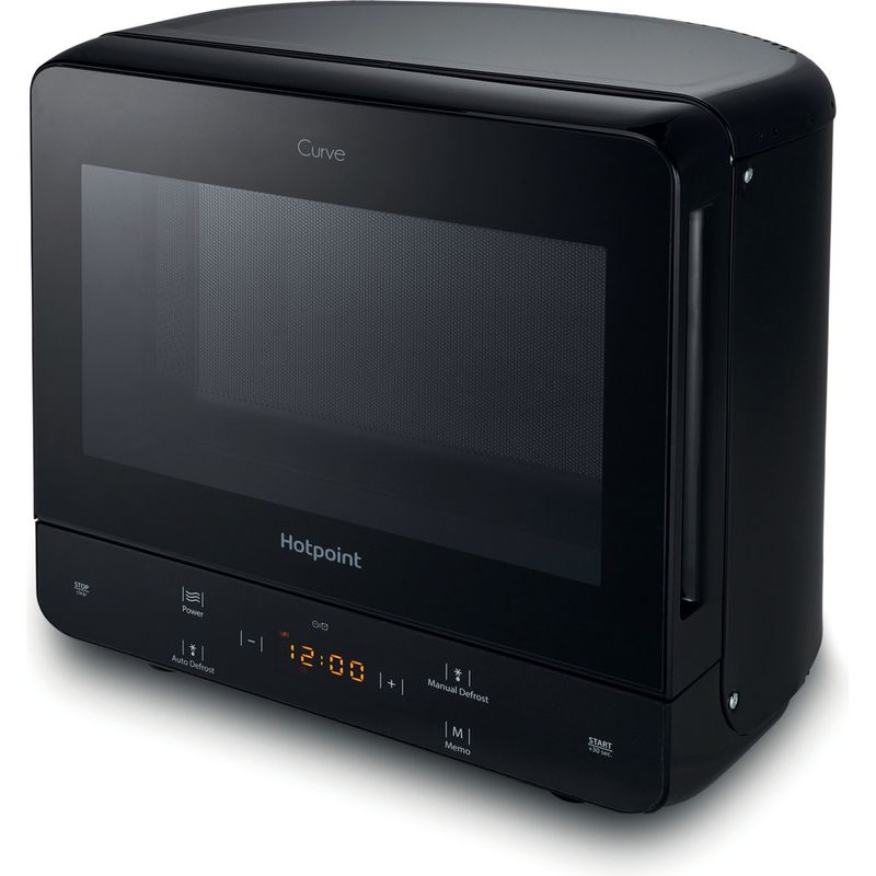 Whirlpool corner outlet microwave black