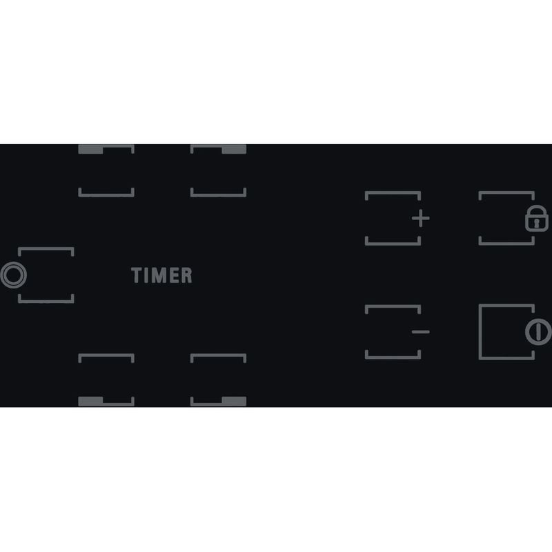 Hotpoint HOB HR 612 C H Black Radiant vitroceramic Control panel