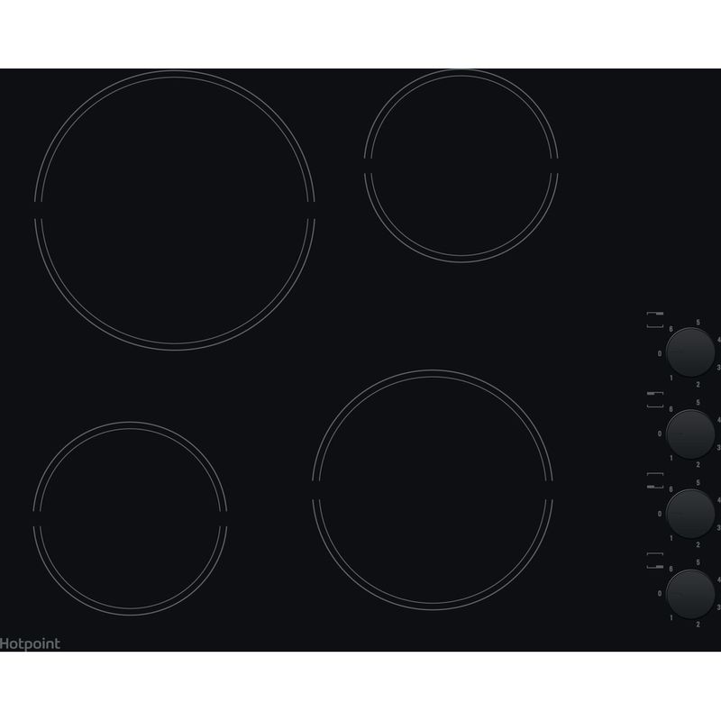 Hotpoint HOB HR 619 C H Black Radiant vitroceramic Frontal