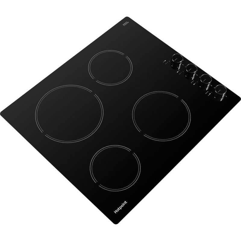 Hotpoint HOB HR 619 C H Black Radiant vitroceramic Perspective