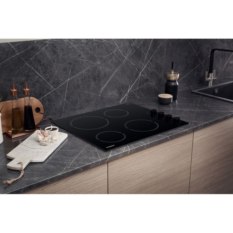 Hotpoint HOB HR 619 C H Black Radiant vitroceramic Lifestyle perspective