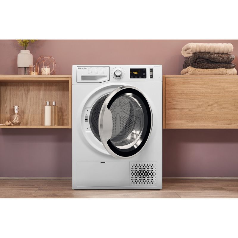 Hotpoint Dryer NT M11 92XB UK White Lifestyle frontal open