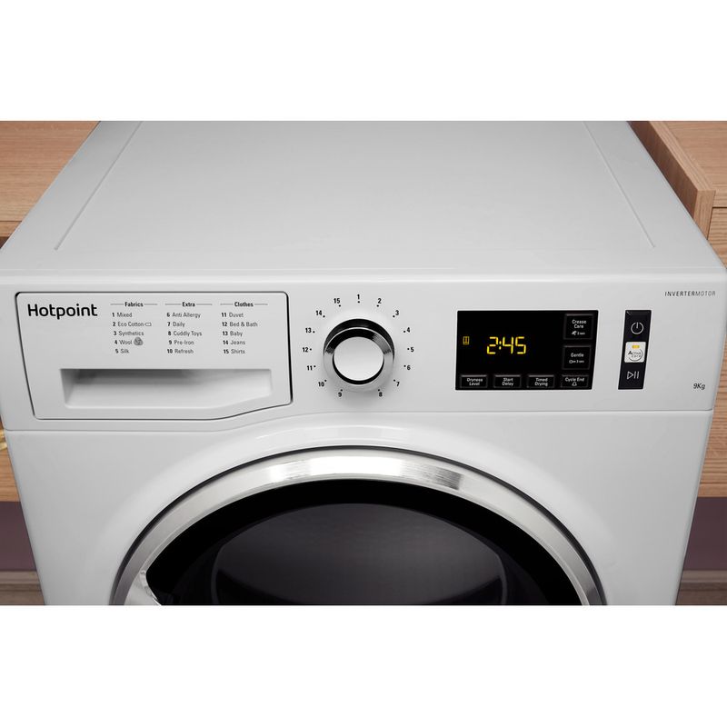 Hotpoint Dryer NT M11 92XB UK White Lifestyle control panel