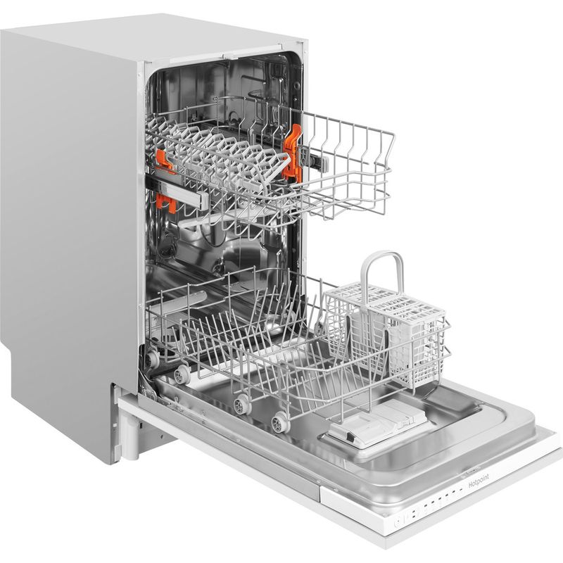 Hotpoint-Dishwasher-Built-in-HSIE-2B19-UK-Full-integrated-A--Perspective-open