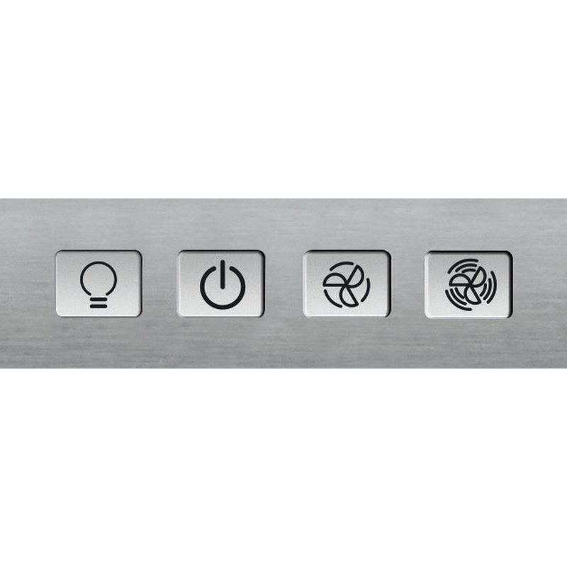 Hotpoint HOOD Built-in PHFG6.4FLMX Inox Wall-mounted Mechanical Control panel