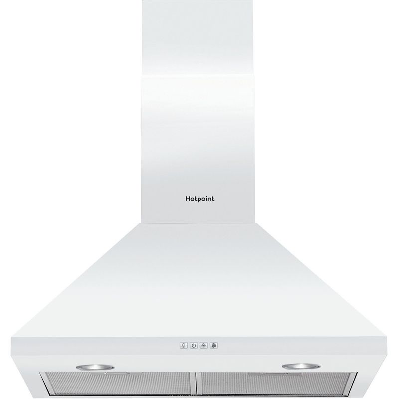 Hotpoint HOOD Built-in PHPC6.5FLMX White Wall-mounted Mechanical Frontal