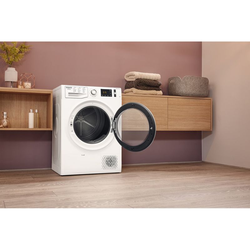 Hotpoint Dryer NT M11 92SK UK White Lifestyle perspective open
