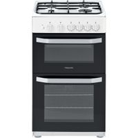 Hotpoint Gas Double Cooker - White - 50cm - A Rated - HD5G00KCW/UK