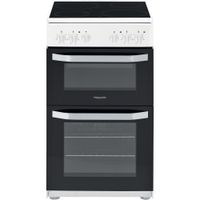 Hotpoint Electric Double Cooker - White - 50cm - A Rated - HD5V92KCW/UK