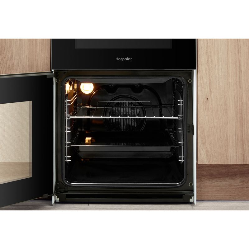 Hotpoint-Double-Cooker-HD5V92KCW-UK-White-A-Vitroceramic-Lifestyle-frontal-open