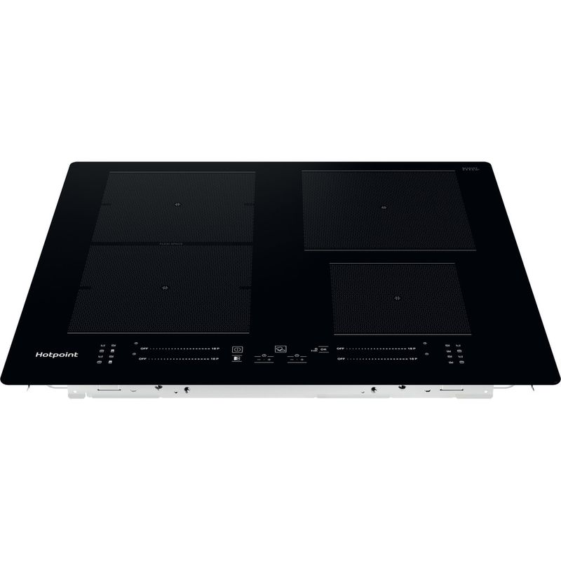 Hotpoint HOB TS 5760F NE Black Induction vitroceramic Frontal top down