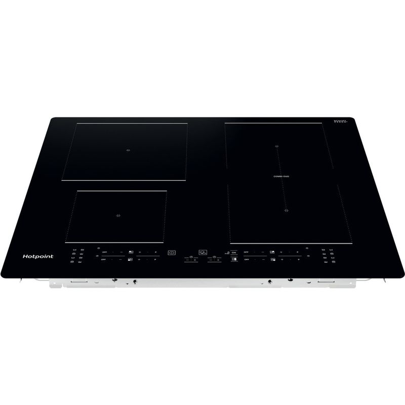 Hotpoint HOB TB 2160B NE Black Induction vitroceramic Frontal top down