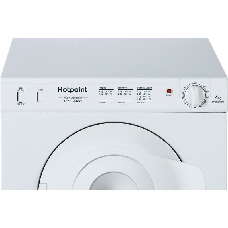 Hotpoint Dryer NV4D 01 P (UK) White Control panel