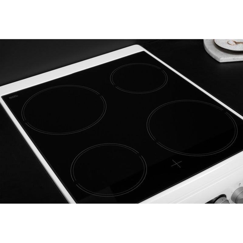 Hotpoint Double Cooker HD5V93CCW/UK White A Vitroceramic Lifestyle perspective