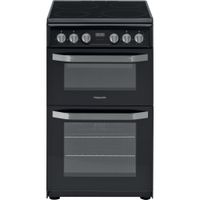 Hotpoint Double Electric Cooker - Black - 50cm - A | B Rated - HD5V93CCB/UK