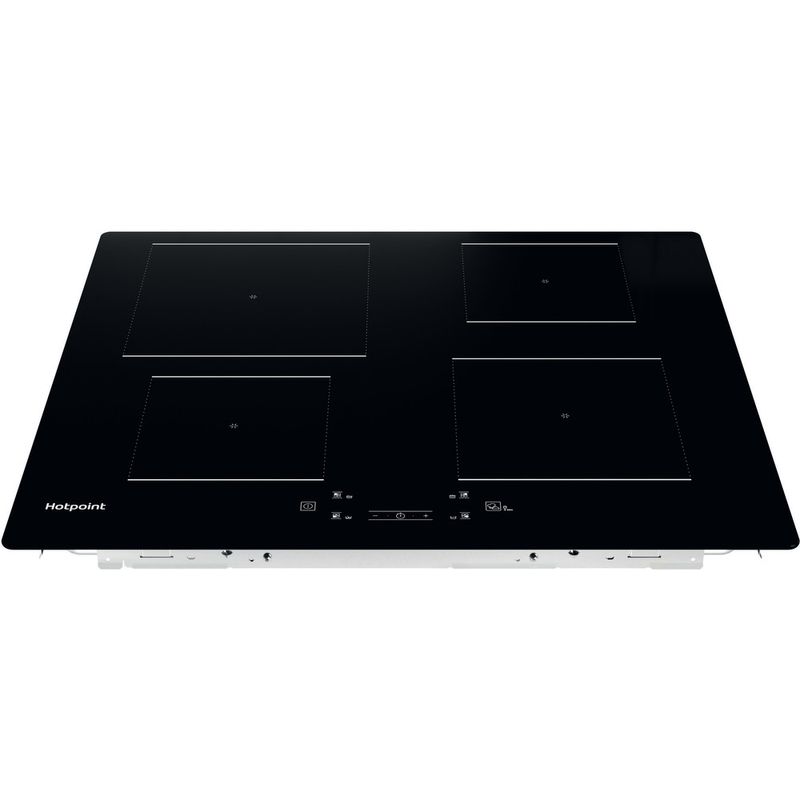 Hotpoint HOB TQ 1460S NE Black Induction vitroceramic Frontal top down