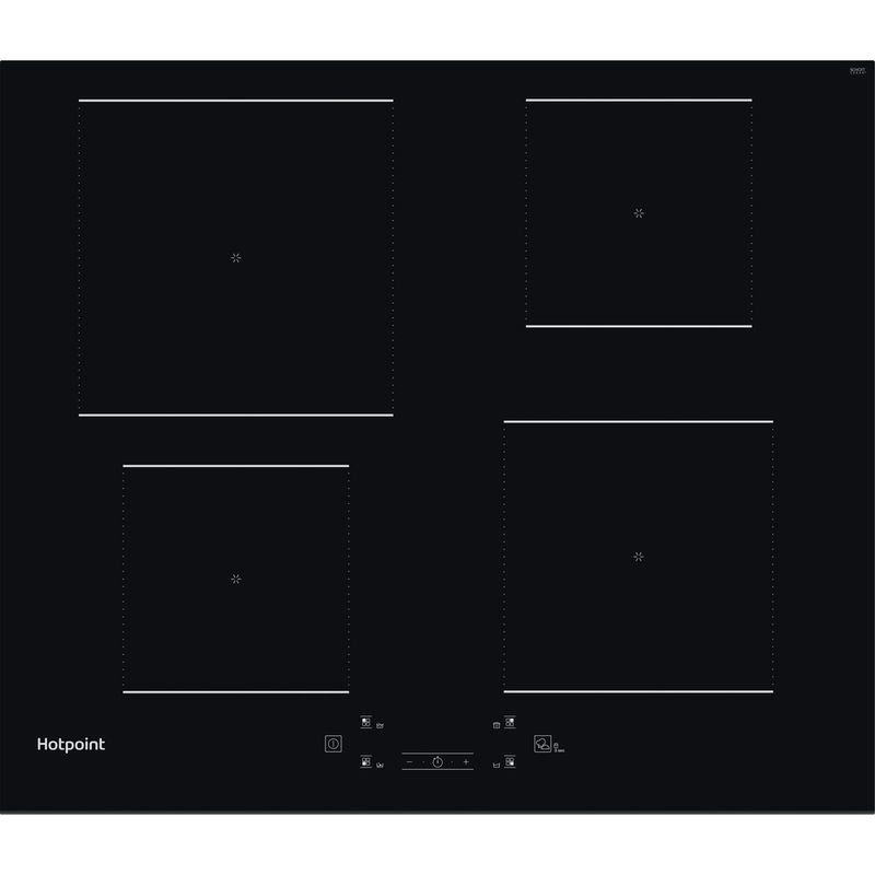 Hotpoint HOB TQ 4160S BF Black Induction vitroceramic Frontal