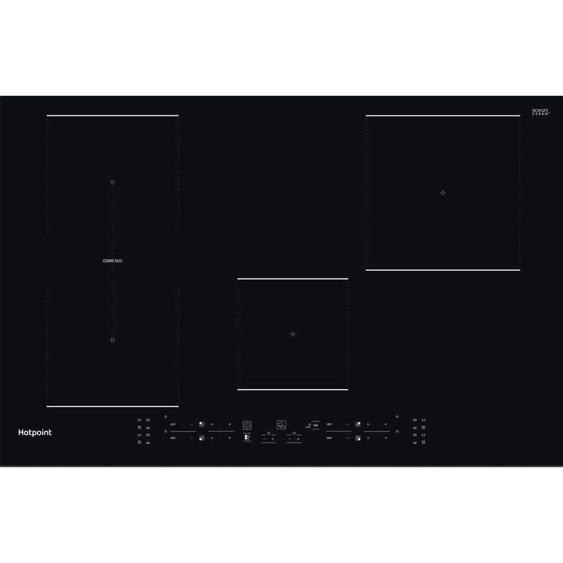 Hotpoint HOB TB 3977B BF Black Induction vitroceramic Frontal