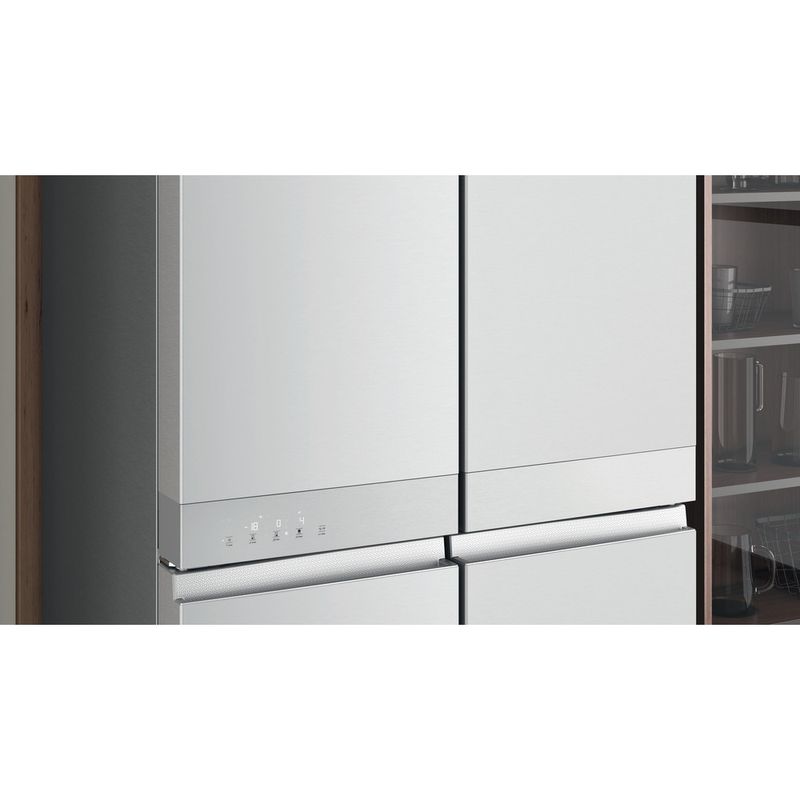 Hotpoint Side-by-Side Freestanding HQ9 M2L UK Inox Look Lifestyle perspective