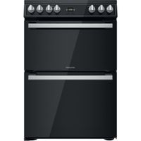 Hotpoint Double Electric Cooker - Black - 60cm - A | A Rated - HDT67V9H2CB/UK