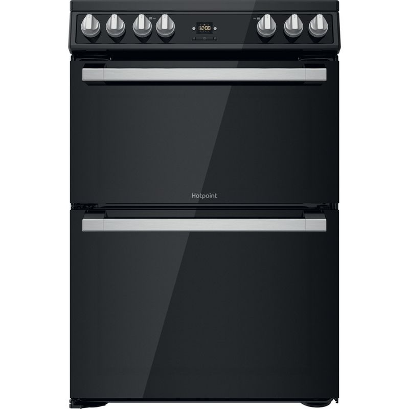 Hotpoint Double Cooker HDT67V9H2CB/UK Black A Frontal