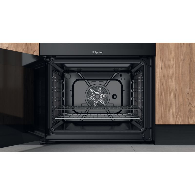 Hotpoint Double Cooker HDT67V9H2CB/UK Black A Cavity