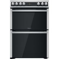 Hotpoint Double Electric Cooker - Stainless Steel - 60cm - A | A Rated - HDT67V9H2CX/UK