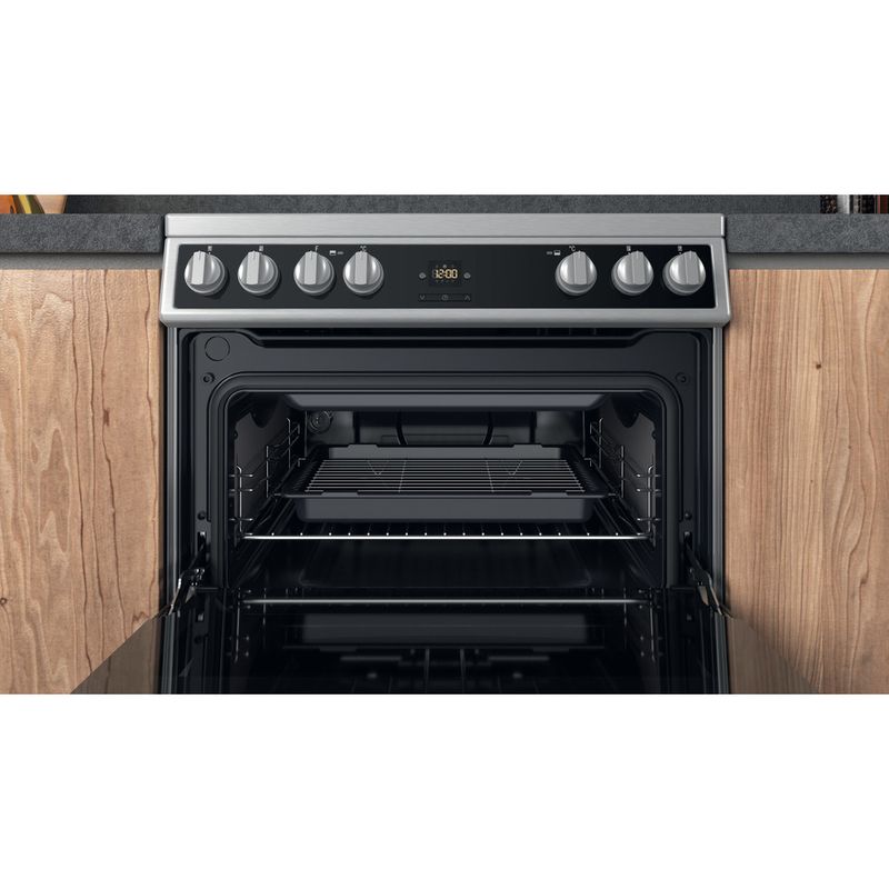 Hotpoint Double Cooker HDT67V9H2CX/UK Inox A Cavity