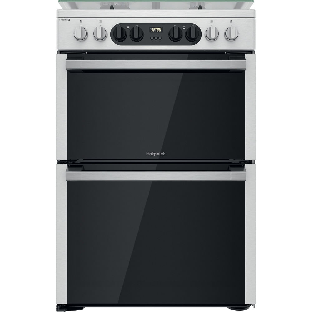 Hotpoint HDM67G8C2CX/UK Double Cooker - Inox