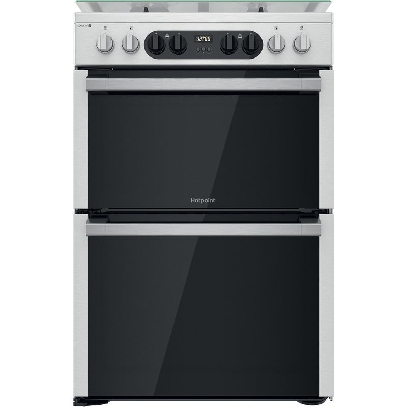 Hotpoint Double Cooker HDM67G8C2CX/UK Inox A Frontal