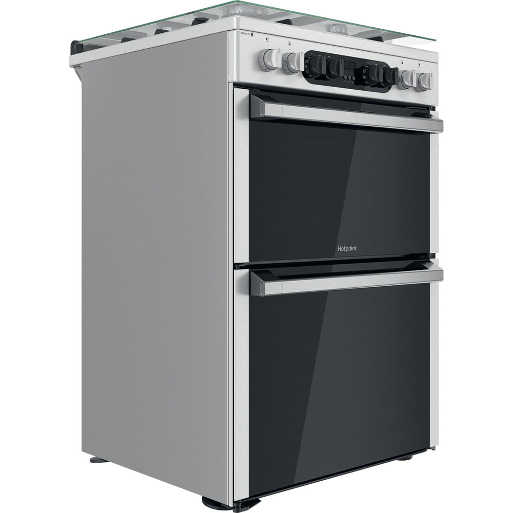 hotpoint dual fuel cooker stainless steel