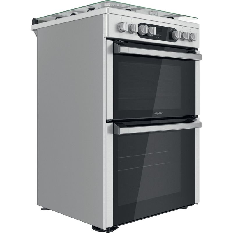 Hotpoint Double Cooker HDM67G9C2CX/U Inox A Perspective